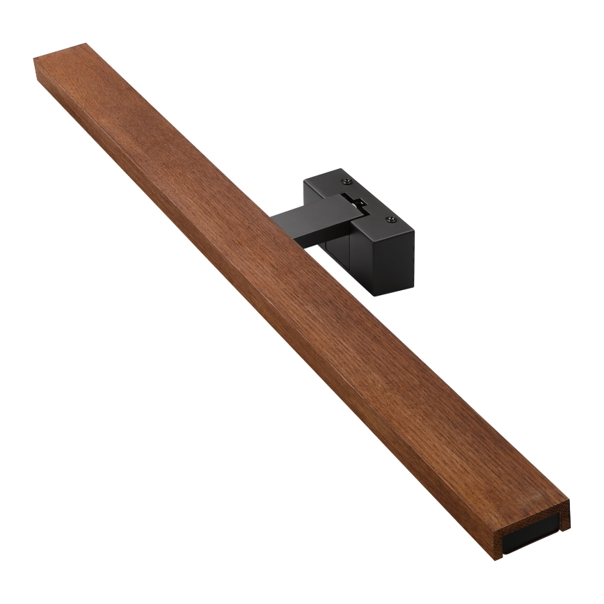 Brilagi - WOODY MIRROR 3-in-1 LED Bathroom Mirror Light LED/15W/230V 80 cm IP44 black/cherry oak