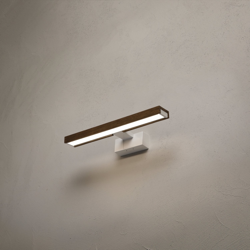 Brilagi - WOODY MIRROR 3-in-1 LED Bathroom Mirror Light 8W/230V 40 cm IP44 White/Oak