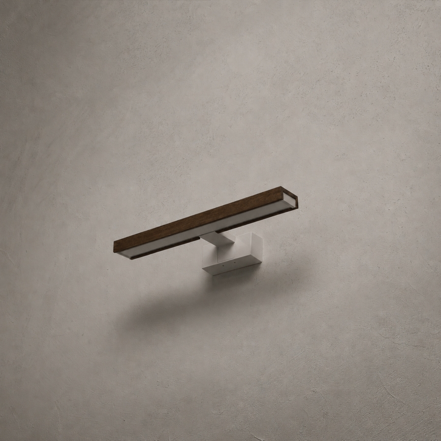Brilagi - WOODY MIRROR 3-in-1 LED Bathroom Mirror Light 8W/230V 40 cm IP44 White/Oak