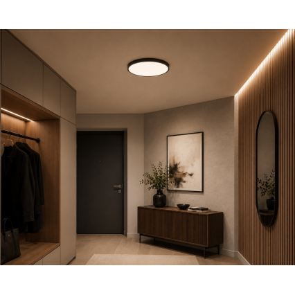 BRILAGI - ZENNA LED Bathroom Ceiling Light 18W/230V Ø 29.5 cm IP44 Anthracite