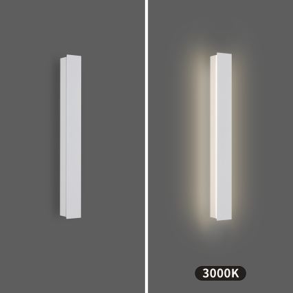 Brilagi - LINEAR LED Outdoor Wall Light 12W/230V 3000K IP65 50 cm White CRI 90