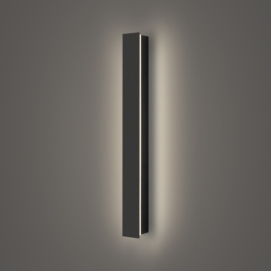 Brilagi - LINEAR LED Outdoor Wall Light 12W 230V 4000K IP65 50 cm Black CRI 90