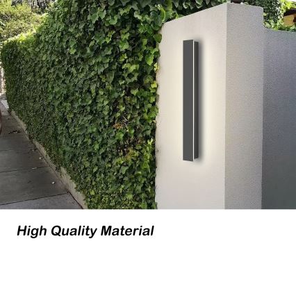 Brilagi - LINEAR LED Outdoor Wall Light, 12W, 230V, 4000K, IP65, 50 cm, Anthracite, CRI 90