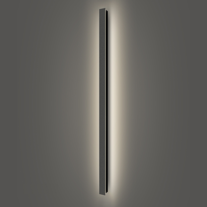 Brilagi - LINEAR LED Outdoor Wall Light 32W/230V 4000K IP65 140 cm Black CRI 90