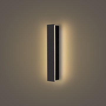 Brilagi - LINEAR LED Outdoor Wall Light, 8W/230V, 3000K, IP65, 30 cm, Black, CRI 90
