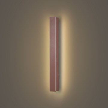Brilagi - LINEAR LED Outdoor Wall Light LED/12W/230V 3000K IP65 50 cm brown CRI 90