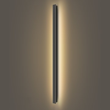 Brilagi - LINEAR LED Outdoor Wall Light LED/32W/230V 3000K IP65 140 cm Black CRI 90
