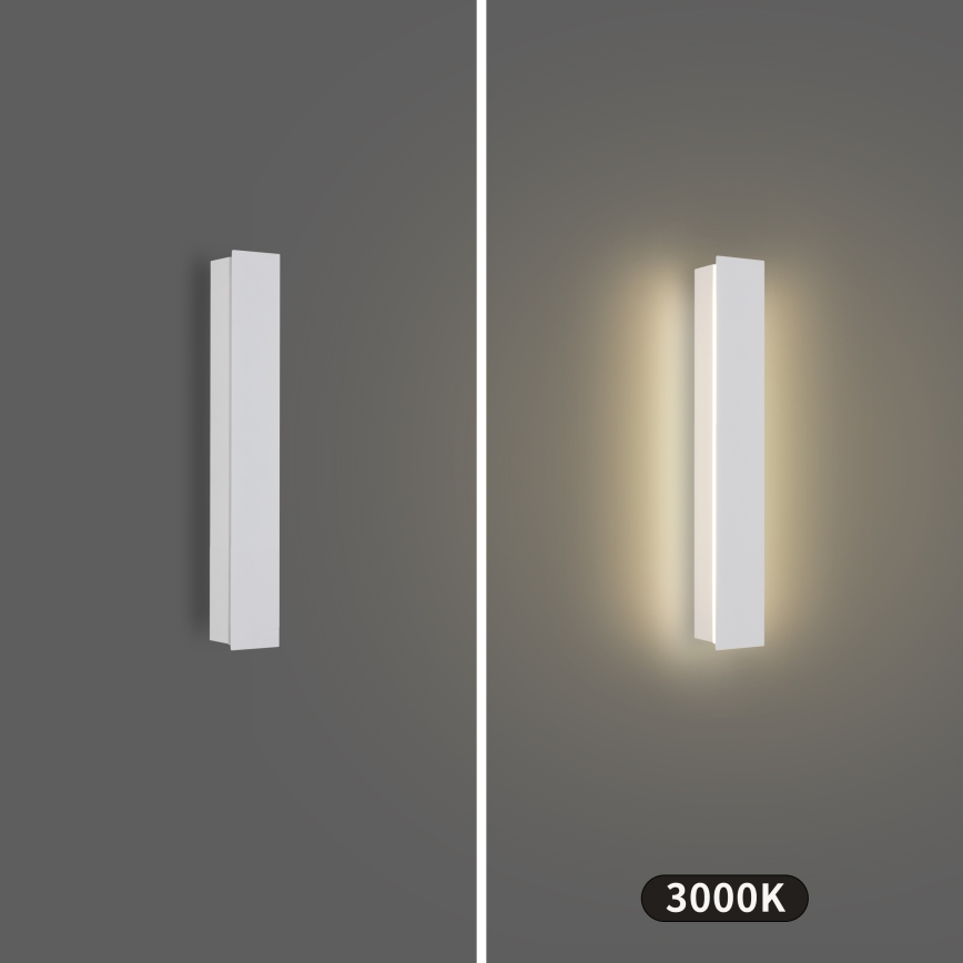 Brilagi - LINEAR LED Outdoor Wall Light 8W/230V 3000K IP65 30 cm White CRI 90