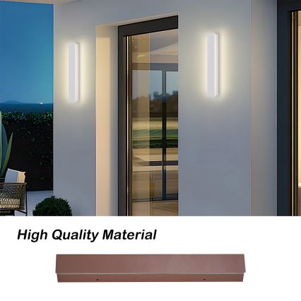 Brilagi - LINEAR LED Outdoor Wall Light 8W/230V 3000K IP65 30 cm White CRI 90