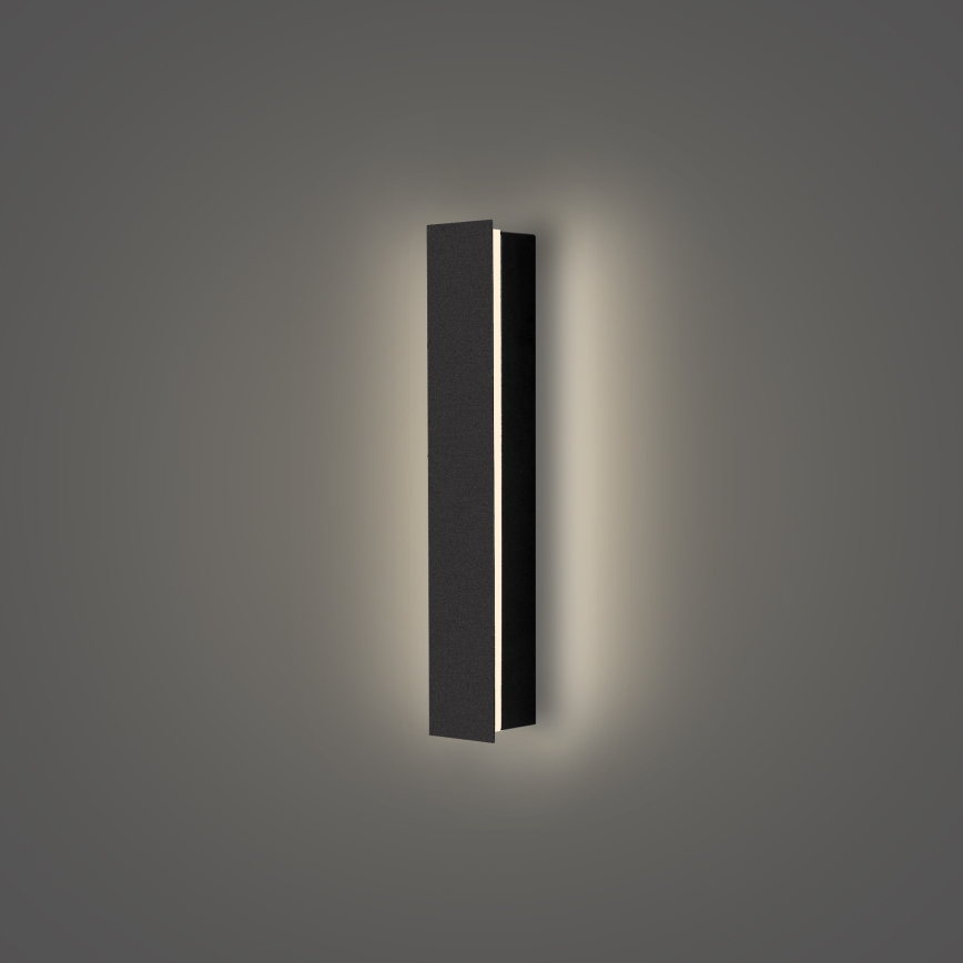 Brilagi - LINEAR LED Outdoor Wall Light LED/8W/230V 4000K IP65 30 cm Black CRI 90