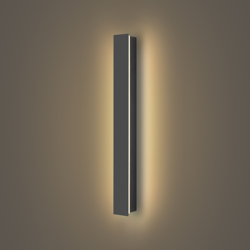 Brilagi - LINEAR Outdoor LED Wall Light 12W/230V 3000K IP65 50 cm Anthracite CRI 90