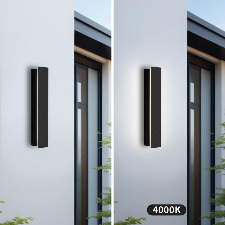 Brilagi - LINEAR LED Outdoor Wall Light LED/8W/230V 4000K IP65 30 cm Black CRI 90