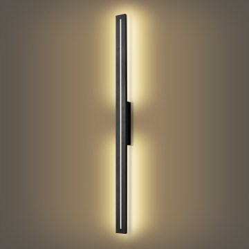 Brilagi - LINEO LED Outdoor Wall Light 24W/230V 3000K IP65 100 cm Black
