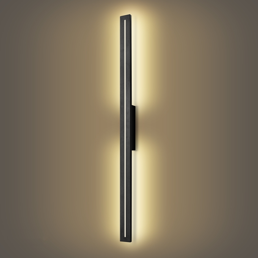 Brilagi - LINEO LED Outdoor Wall Light 24W/230V 3000K IP65 100 cm Black