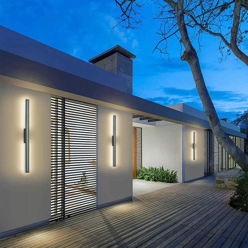 Brilagi - LINEO LED Outdoor Wall Light 24W/230V 3000K IP65 100 cm Anthracite