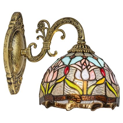 Brilagi - LORAS Tiffany stained-glass wall lamp 1xE27/40W/230V