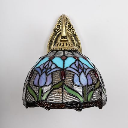 Brilagi - LORAS Tiffany stained-glass wall lamp 1xE27/40W/230V