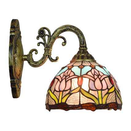 Brilagi - LORAS Tiffany stained-glass wall lamp 1xE27/40W/230V