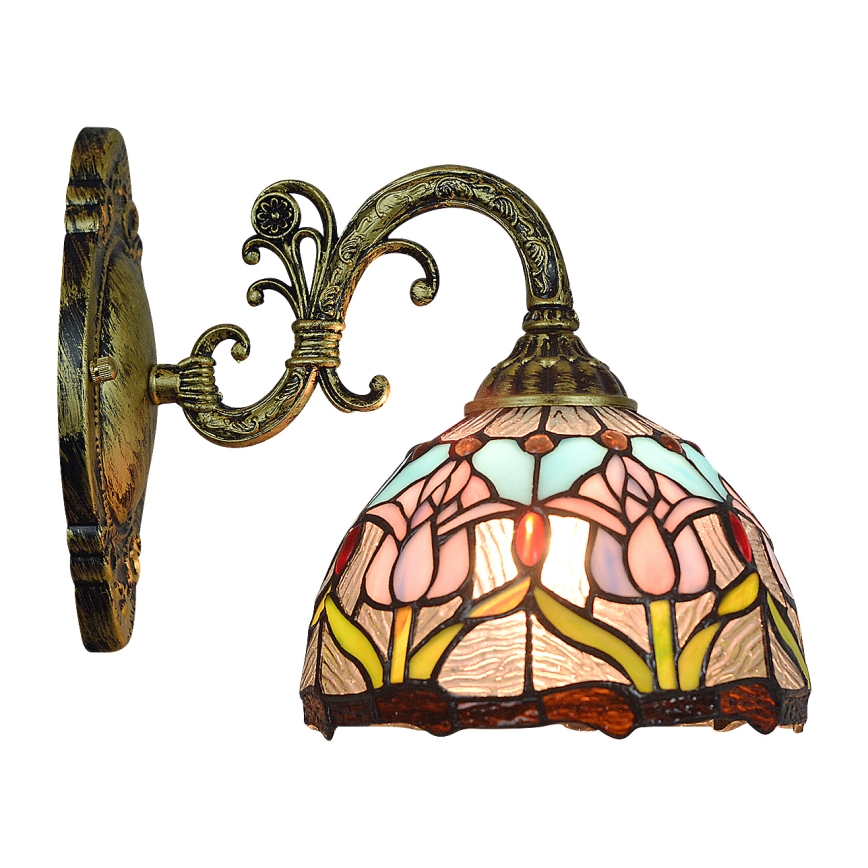 Brilagi - LORAS Tiffany stained-glass wall lamp 1xE27/40W/230V