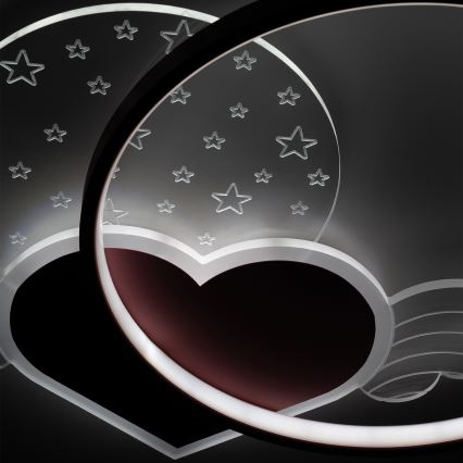 Brilagi - LOVE LED Children's Ceiling Light LED/48W/230V 3000/4500/6000K Pink