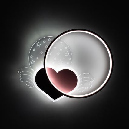 Brilagi - LOVE LED Children's Ceiling Light LED/48W/230V 3000/4500/6000K Pink