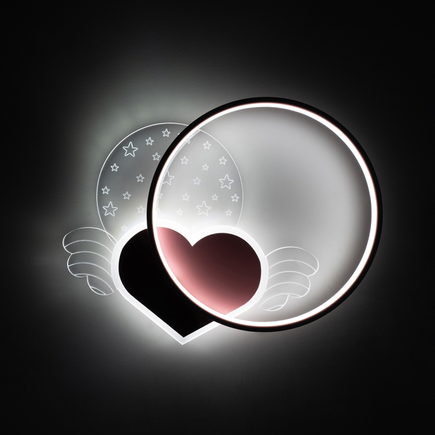 Brilagi - LOVE LED Children's Ceiling Light LED/48W/230V 3000/4500/6000K Pink