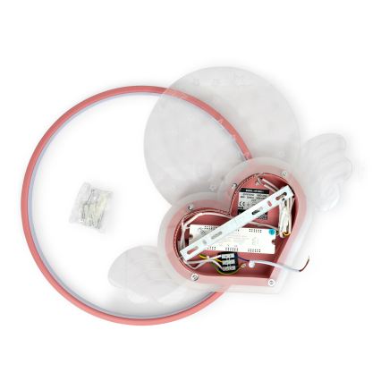 Brilagi - LOVE LED Children's Ceiling Light LED/48W/230V 3000/4500/6000K Pink