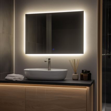 Brilagi - LED Bathroom Mirror LUCE LED/30W/230V 60x90 cm IP44 CRI 90 Dimmable + CCT