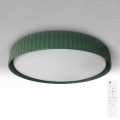 Brilagi - LUCIA Dimmable LED Ceiling Light, 48W, 230V, 3000–6500 K, Ø 41 cm, Green + Remote Control
