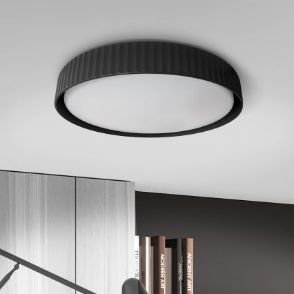 Brilagi - LUCIA LED Dimmable Ceiling Light LED/48W/230V 3000-6500K Ø 41 cm Black + Remote Control