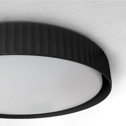 Brilagi - LUCIA LED Dimmable Ceiling Light LED/48W/230V 3000-6500K Ø 41 cm Black + Remote Control