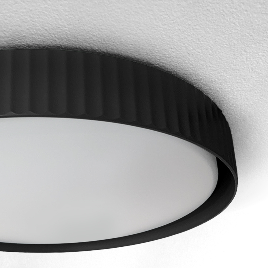 Brilagi - LUCIA LED Dimmable Ceiling Light LED/48W/230V 3000-6500K Ø 41 cm Black + Remote Control