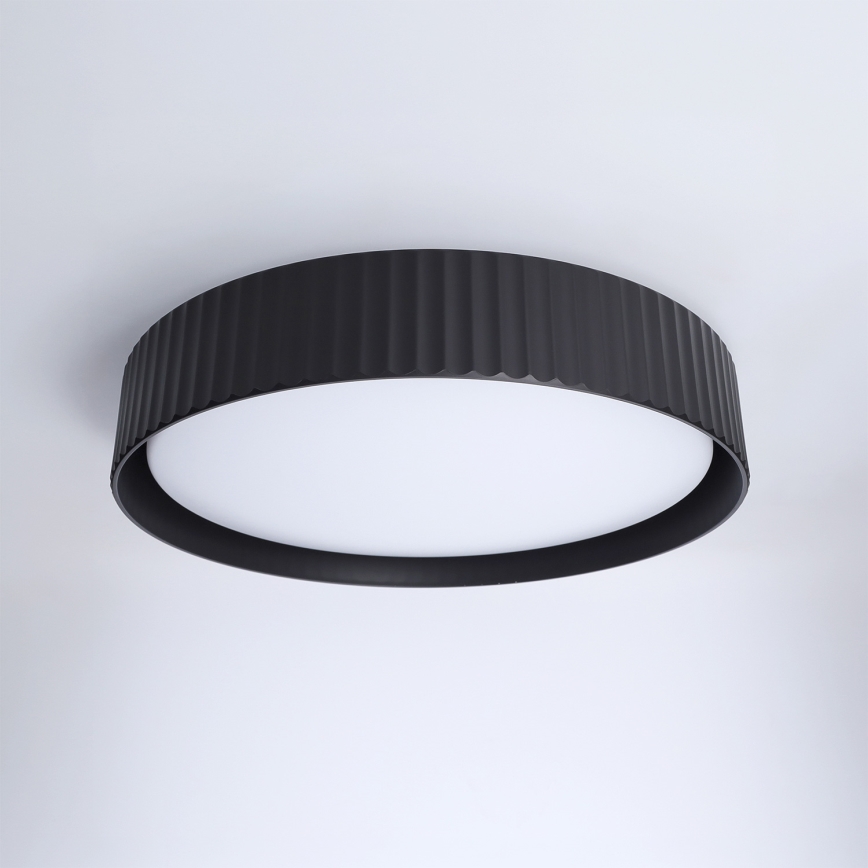 Brilagi - LUCIA LED Dimmable Ceiling Light LED/48W/230V 3000-6500K Ø 41 cm Black + Remote Control