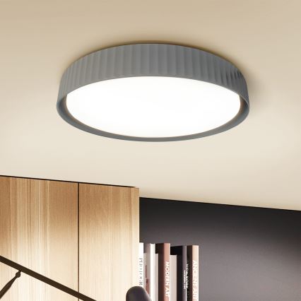Brilagi - LUCIA Dimmable LED Ceiling Light LED/48W/230V 3000-6500K Ø 41 cm grey + remote control
