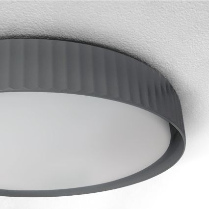 Brilagi - LUCIA Dimmable LED Ceiling Light LED/48W/230V 3000-6500K Ø 41 cm grey + remote control