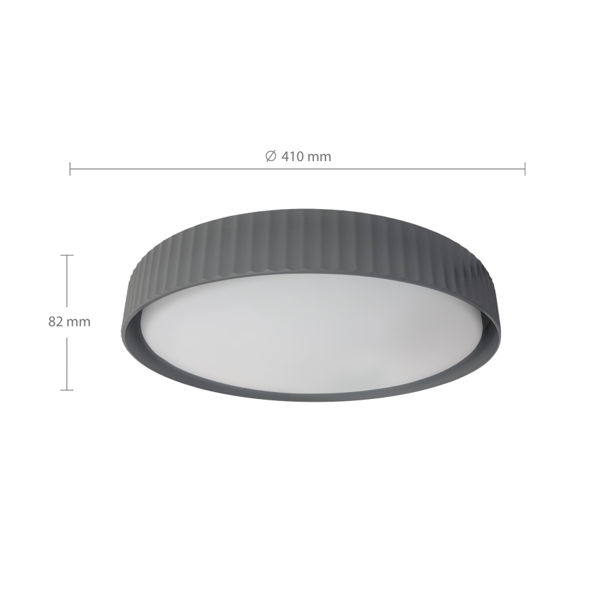Brilagi - LUCIA Dimmable LED Ceiling Light LED/48W/230V 3000-6500K Ø 41 cm grey + remote control