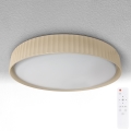 Brilagi - LUCIA Dimmable LED Ceiling Light LED/48W/230V 3000-6500K, 41 cm Diameter, Beige + Remote Control