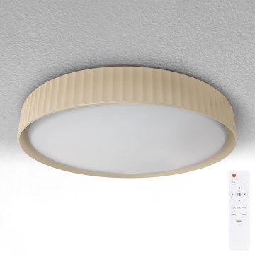 Brilagi - LUCIA Dimmable LED Ceiling Light LED/60W/230V 3000-6500K dia. 59 cm Beige + Remote Control