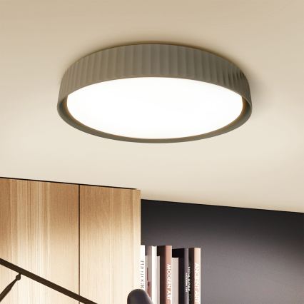Brilagi - LUCIA LED dimmable ceiling light LED/60W/230V 3000-6500K diam. 59 cm taupe + remote control