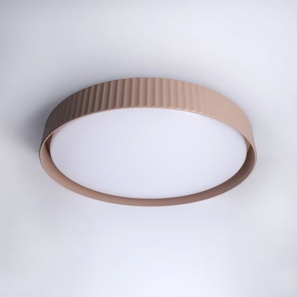 Brilagi - LED Dimmable Ceiling Light LUCIA LED/60W/230V 3000-6500K dia. 59 cm brown + remote control