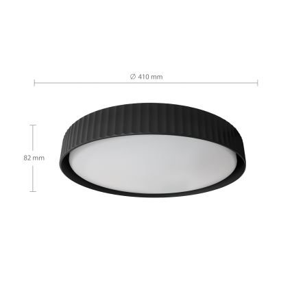 Brilagi - LUCIA Dimmable LED Ceiling Light LED/48W/230V 3000-6500K Ø41 cm Black + Remote Control