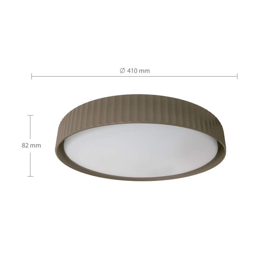 Brilagi - Dimmable LUCIA LED ceiling light LED/48W/230V 3000–6500K Ø 41 cm taupe + remote control