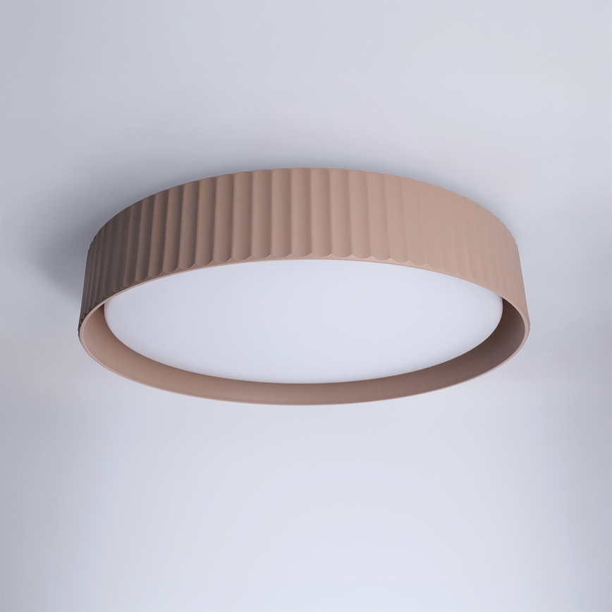 Brilagi - Dimmable LUCIA LED ceiling light LED/48W/230V 3000–6500K Ø 41 cm taupe + remote control