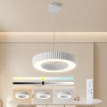 Brilagi - LUMIX Dimmable LED Pendant on Cable LED/48W/230V 3000–6000K White Ø 50 cm + Remote Control
