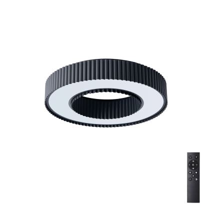 Brilagi - LUMIX Dimmable LED Ceiling Light LED/48W/230V 3000-6000K, Black, dia. 50 cm + Remote Control