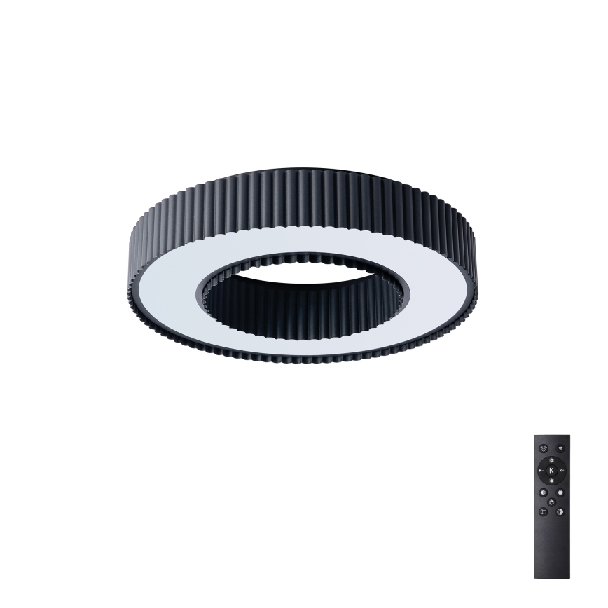 Brilagi - LUMIX Dimmable LED Ceiling Light LED/48W/230V 3000-6000K, Black, dia. 50 cm + Remote Control