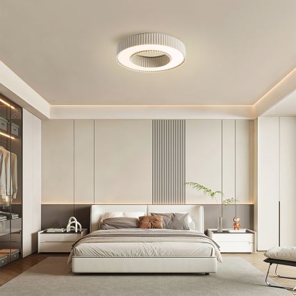 Brilagi - LED Dimmable Ceiling Light LUMIX LED/48W/230V 3000-6000K beige dia. 50 cm + remote control