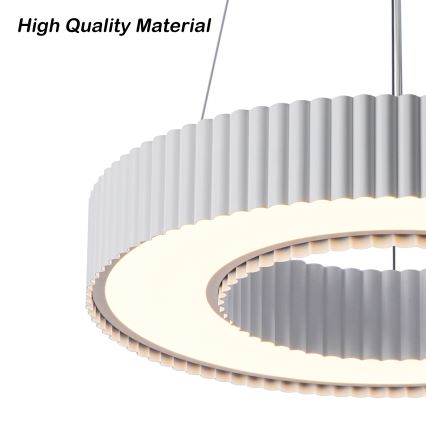 Brilagi - LUMIX Dimmable LED Pendant on Cable LED/48W/230V 3000–6000K White Ø 50 cm + Remote Control
