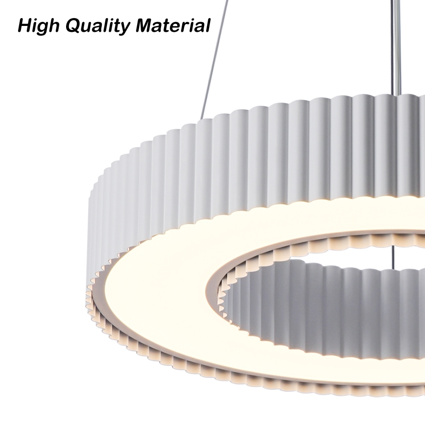 Brilagi - LUMIX Dimmable LED Pendant on Cable LED/48W/230V 3000–6000K White Ø 50 cm + Remote Control