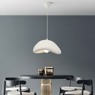 Brilagi - LUNA Cable Pendant Light 1xE27/40W/230V Ø 42 cm White